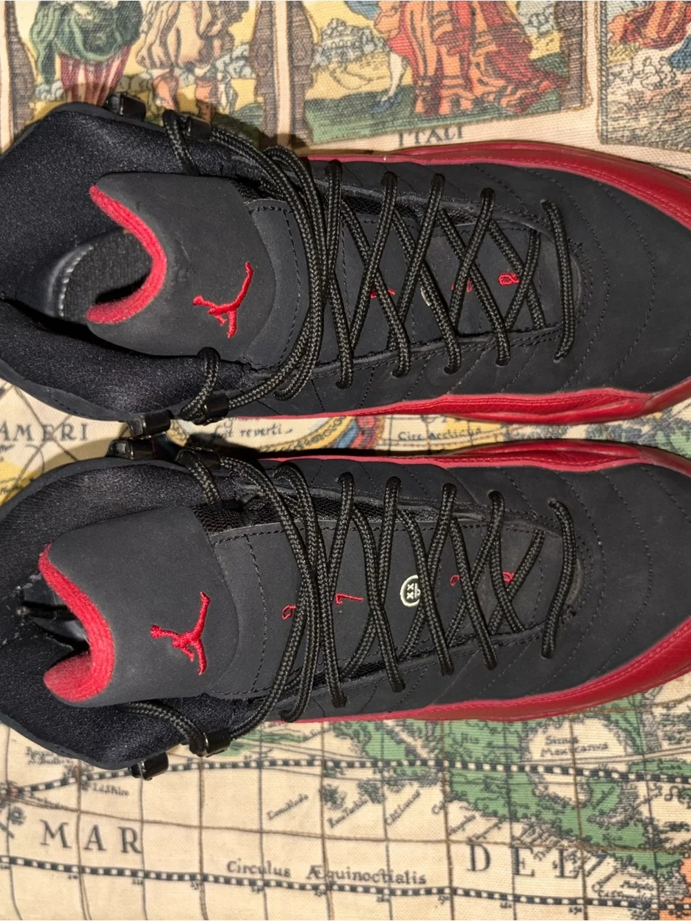 Jordan Black and Red Men's Basketball Boots